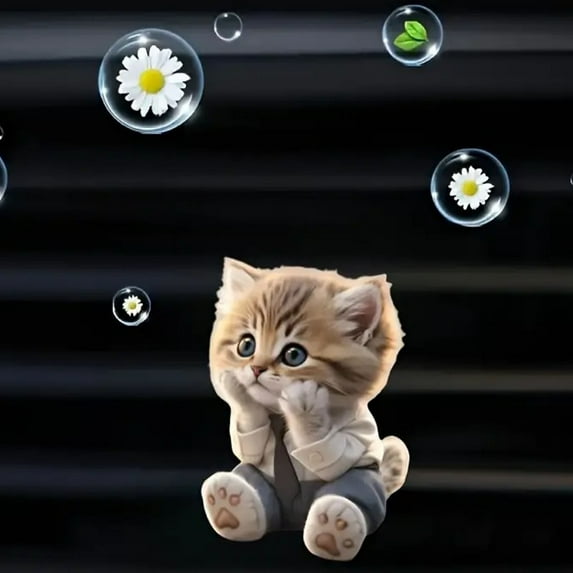 Yaoyar Home Supplies Clearance Fresh Scented Car Air Freshener Vent Clip Cute Cats 2D Flat Car Outlet Clip, Decorative Accessories, Interior Decoration for Cars under $5