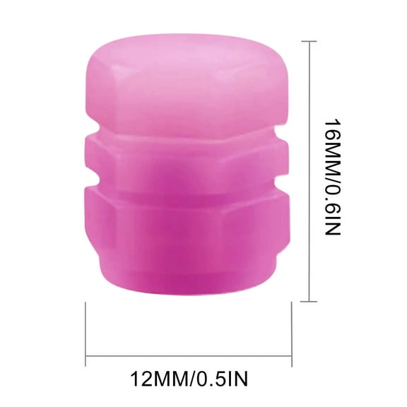 Yaoyar Home Supplies Clearance Glow in The Dark Tire Valve Caps Fluorescent Valve Stem Caps Universal Car Tire Air Covers for Cars Motorcycles SUV Trucks Bikes Accessories under $5