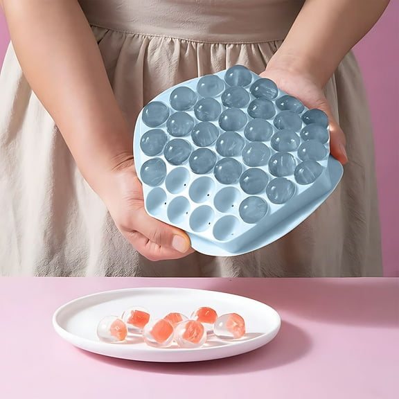 Yaoyar Ice Trays for Freezer, Ice Cube Tray Homemade Ice Molds, Round Ice Cube Trays for Freezer, Circle Ice Cube Tray for Chilling Drinks