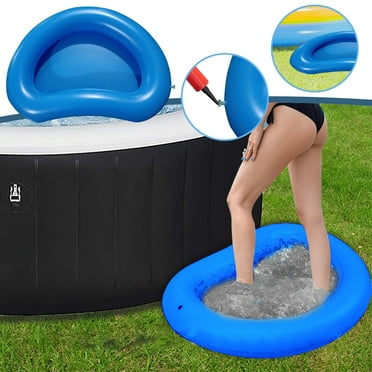 Yaoyar Inflatable Pool Foot Bath Basin, Foot Soaking Bath Basin for Pool Entry Ladder, Swimming Pool Clean Feet, Home Spa Treatment