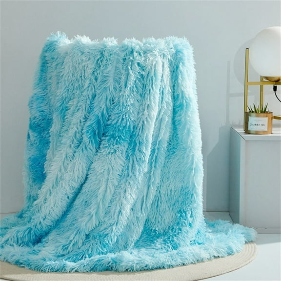 Yaoyar Throw Blanket,Double Side Soft Fluffy Shaggy Fuzzy Blanket for Couch Sofa Bed Sofa Blanket Cover Blanket