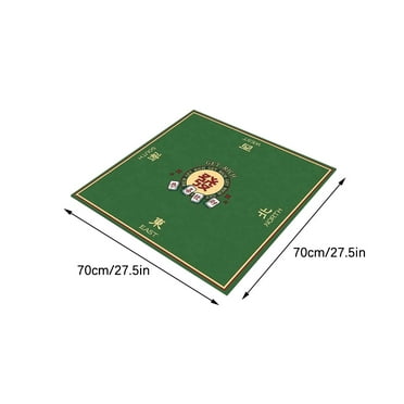 Yaoyar Mahjong Mat, Anti Slip & Noise Reduction Table Cover for Mahjongg, Dominoes, Poker, Card, Tile and Board Games, Rubber Game Mat 70x70cm