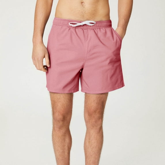 Yaoyar Man Athletic Shorts Quick Dry Loose-Fit Lightweight Running Workout Gym Shorts with Pockets Solid-Color Casual Drawstring Elastic-Waist Shorts