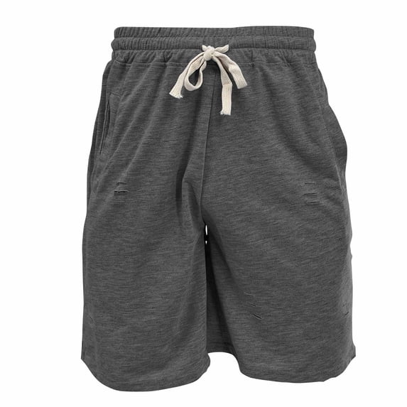 Yaoyar Man Fashion Casual Sweat Shorts Solid Color Drawstring Elastic Waist Athletic Workout Gym Jogger Shorts with Pockets ,Dark Gray,3XL