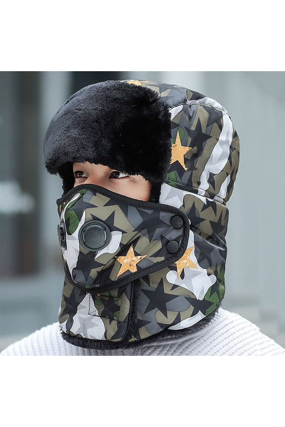 Men And Women Thunderheads Hat Thickened Ear Protection Face Protection Cap