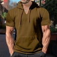 thumbnail image 1 of Yaoyar Men Athletic Hoodies Workout Shirts Lightweight Sweatshirts Pullover Sport Hoody Fashion Hoodie Shirts, 1 of 6