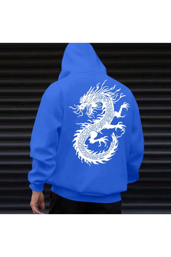 Men' Casual Sweatshirts Men Printed Oversized Hoodies Korean Man Loose Streetwear