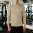 thumbnail image 1 of Yaoyar Men Compression Shirt Long Sleeve Kids Football Baseball Soccer Undershirt Quick Dry Athletic Base Layer, 1 of 9