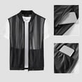 thumbnail image 1 of Yaoyar Men Summer Vest Vest Outdoor Hollow Mesh Thin Breathable Fishing Suit Inner Pocket Mesh Jacket Stand Collar Vest, 1 of 8