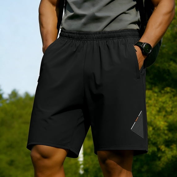Yaoyar Men Swim Trunks Gym Shorts with Mesh Liner Zipper Pocket Quick Dry Breathable for Workout Runing Beach Pool