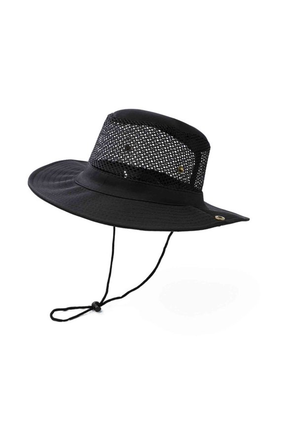 Men Western Sun Hat Cowgirl Bucket Hats Sun Protection Snap Up Cowboy Hat for Fishing Beach Safari Hiking