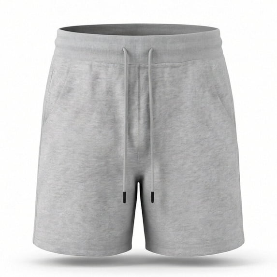 Yaoyar Men's American Style Basketball Shorts Cotton Breathable Mid Length 5 Inch Inseam Active Bottoms