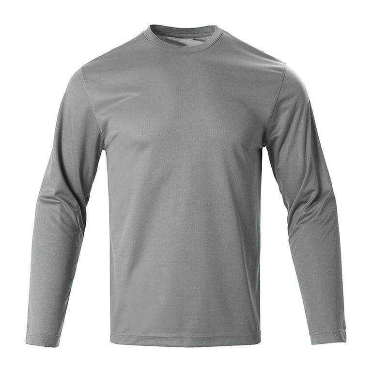 Yaoyar Men's Athletic Running Shirt Long Sleeve Quick Dry Sun