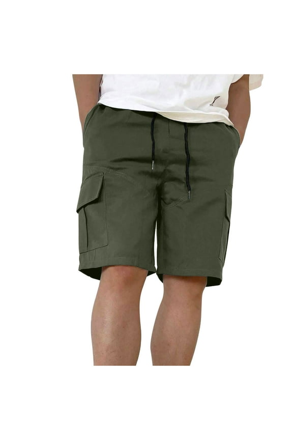 Men's Cargo Shorts Drawstring Outdoor Relaxed Fit Sport Shorts Jogger Sweatshorts.