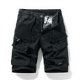 thumbnail image 1 of Yaoyar Men's Cargo Shorts Elastic Waist Relaxed Fit Casual Outdoor Lightweight Work Shorts Multi-Pockets, 1 of 3
