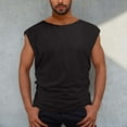 thumbnail image 1 of Yaoyar Men's Casual Solid Color Lightweight Sleeveless Tank Top Crew Neck Camisole Comfortable Activewear Versatile Layering Tee Breathable Crew Neck Camisole, 1 of 5
