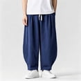 thumbnail image 1 of Yaoyar Men's Classic Denim Jeans Solid Color Pockets Button Fly Elastic Waistband Relaxed Fit Casual Long Pants, 1 of 9