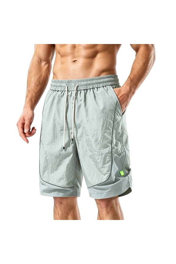 Men's Colorful Summer Cargo Shorts Retro Vibrant Drawstring Elastic Waist Loose Fit Quick Dry Active Shorts