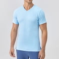 thumbnail image 1 of Yaoyar Men's Compression Shirt Short Sleeve Workout Gym Top Cool Dry Athletic Base Layer Undershirt T-Shirt for Sport Running, 1 of 9