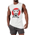 thumbnail image 1 of Yaoyar Men's Crew Neck Tank Tops, Fashion Printed Pullover, Casual Sports Activewear, Outdoor Running Training Sleeveless Tees, Fitness Workout Vest,White,L, 1 of 5