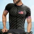 thumbnail image 1 of Yaoyar Men's Cycling Bike Jersey Short Sleeve with 3 Rear Pockets- Moisture Wicking, Breathable, Quick Dry Biking Shirt, 1 of 4