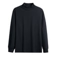 thumbnail image 1 of Yaoyar Men's Fashion Casual Solid Mock Neck Long Sleeve Base Layer Top, Warm Shirt for Daily Layering Wear, 1 of 2