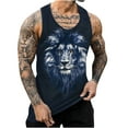 thumbnail image 1 of Yaoyar Men's Fashion Casual Tank Tops Print Muscle Tank Tops Round Neck Sleeveless Workout Athletic Tee Shirts, 1 of 4