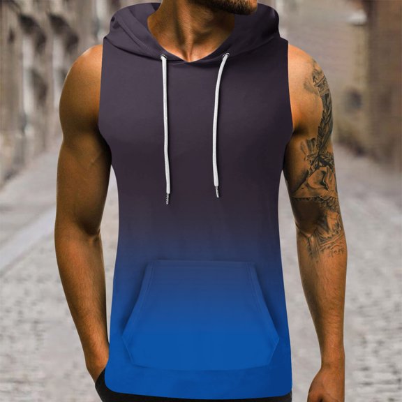 Yaoyar Men's Fitness Tank Tops Sleeveless Round-Neck Print Sports Vest Baseball 3D Printing Graphic Tees