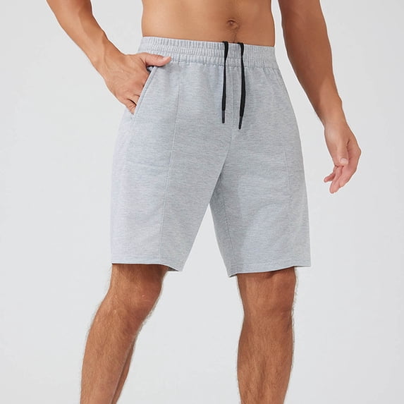 Yaoyar Men's Gym Workout Shorts 5"/7"/10" Lightweight Bodybuilding Athletic Shorts Running Training with Zip Pockets