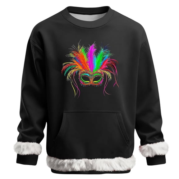 Yaoyar Men's Holiday Prints Long Sleeve T Shirt Crew Neck Cotton Shirts Mens Comfort Pullover Sweatshirt Top