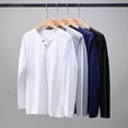 thumbnail image 1 of Yaoyar Men's Long Sleeve Henley Shirts Cotton 3-Button Spring Casual T-Shirts Solid Color Soft Basic Tops 2026, 1 of 3