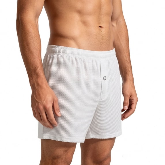 Resource Protection Yaoyar Men's Loose Fit Thin Breathable Boxer Briefs, Solid Color Simple ...