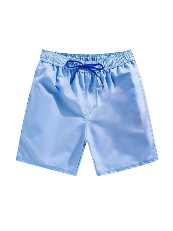 Men's Quick Dry Thermochromic Color Changing Beach Shorts Soft Breathable Lightweight Swim Trunks