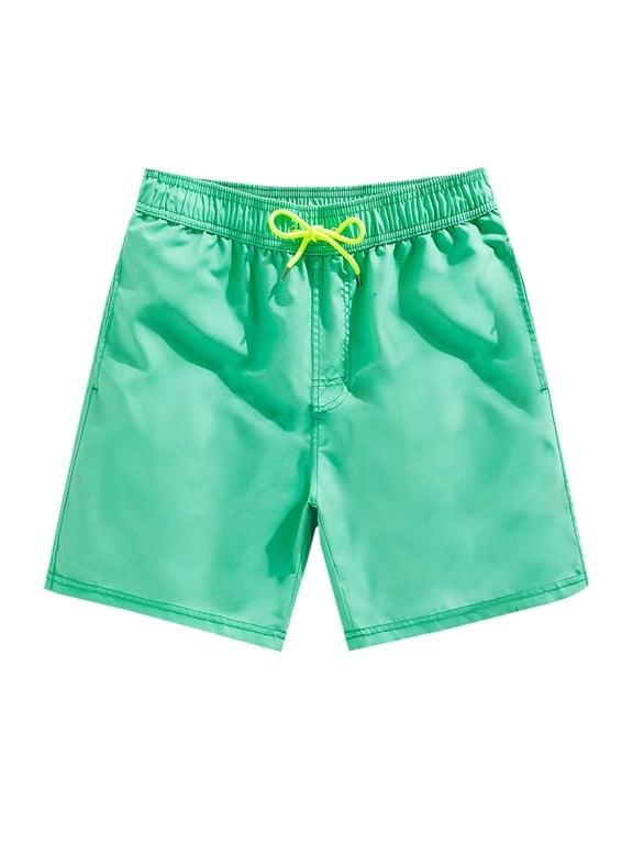 Men's Quick Dry Thermochromic Color Changing Beach Shorts Soft Breathable Lightweight Swim Trunks
