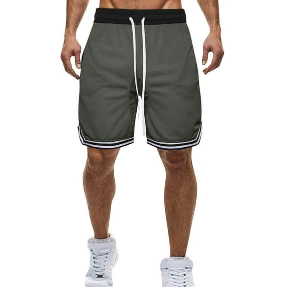 Yaoyar Men's Running Athletic Shorts Men's Holiday Style Printing Hawaiian Beach Drying Casual Shorts