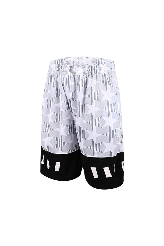 Men's Running Athletic Shorts Quick Dry Elastic Waist Drawstring Basketball Shorts with Pockets