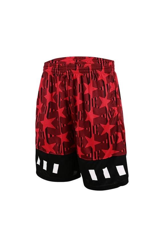 Men's Running Athletic Shorts Quick Dry Elastic Waist Drawstring Basketball Shorts with Pockets