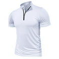 thumbnail image 1 of Yaoyar Men's Short Sleeve Polo Shirts Casual Slim Fit Basic Designed Cotton Shirts, 1 of 4