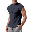 Plaid Vests for Men Button Down Shirt Summer Tank Tops Sleeveless Vest ...