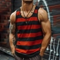 thumbnail image 1 of Yaoyar Men's Sleeveless Tank Top Oversize Stylish Colorblock Summer Beach Vest Muscle Fit Loose Workout Gym Undershirts Tees, 1 of 3