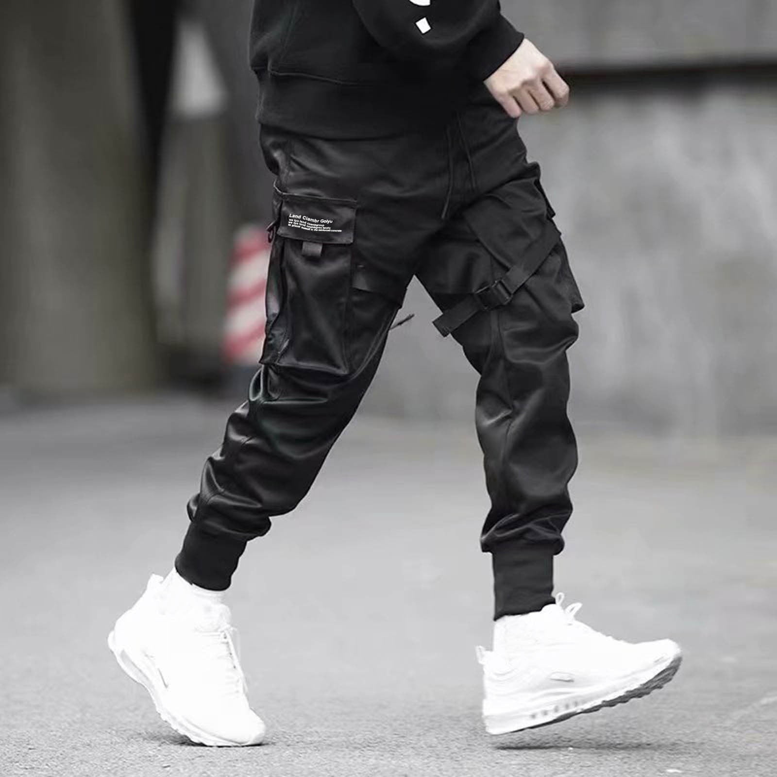Mens Jeans Work Trousers Cotton Casual Cargo Trousers for