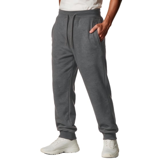 Yaoyar Men's Solid Casual Zip Pocket Cuffed Pants, Comfortable Long Trousers for Daily Wear