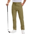 thumbnail image 1 of Yaoyar Men's Solid Color Casual Quick-Dry Athletic Pants for Outdoor Golf Wear Button Front Lightweight Breathable Fabric Comfortable Long Pants,XXL,Khaki, 1 of 5