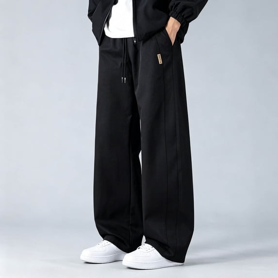 Yaoyar Men's Solid Loose Casual Multi Pocket Drawstring Cargo Pants ...