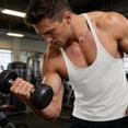 thumbnail image 1 of Yaoyar Men's Stringer Tank Tops Muscule Cut Bodybuilding Gym Vest Y-Back Workout Sleeveless T-Shirt, 1 of 7