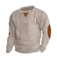 thumbnail image 1 of Yaoyar Men's Sweatshirts Crewneck Corduroy Pullover Sweatshirt Crewnecks Long Sleeve Casual Sweatshirts, 1 of 5