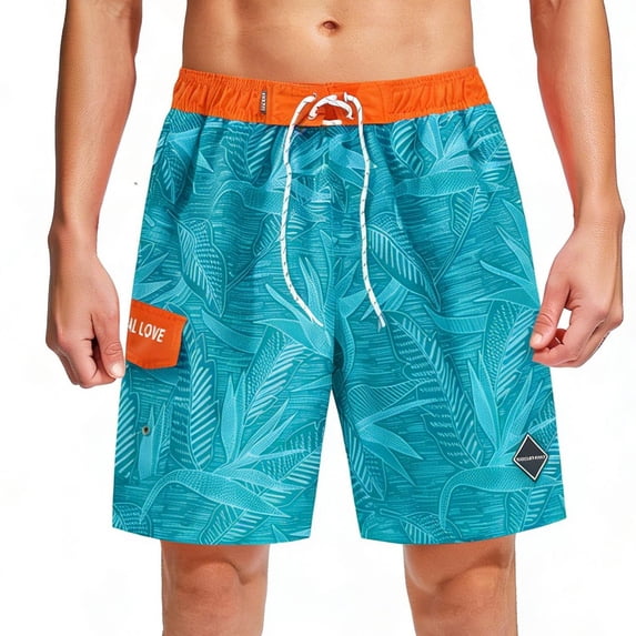 Yaoyar Men's Swim Trunks Bathing Suit Mesh Lining Quick Dry Swimming Board Shorts Swimwear