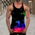 thumbnail image 1 of Yaoyar Men's Tank Tops Sleeveless Shirts Y-Back Gym Workout Stringer Tank Tops Bodybuilding Fitness T-Shirts, 1 of 5
