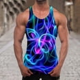 thumbnail image 1 of Yaoyar Men's Tank Tops Sleeveless Shirts Y-Back Gym Workout Stringer Tank Tops Bodybuilding Fitness T-Shirts, 1 of 5