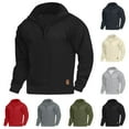 thumbnail image 1 of Yaoyar Men's Waffle Texture Stand Collar Zip Long Sleeve Pullover Top, Soft Breathable Casual Shirt with Functional Quarter Zip for Active Wear, 1 of 5